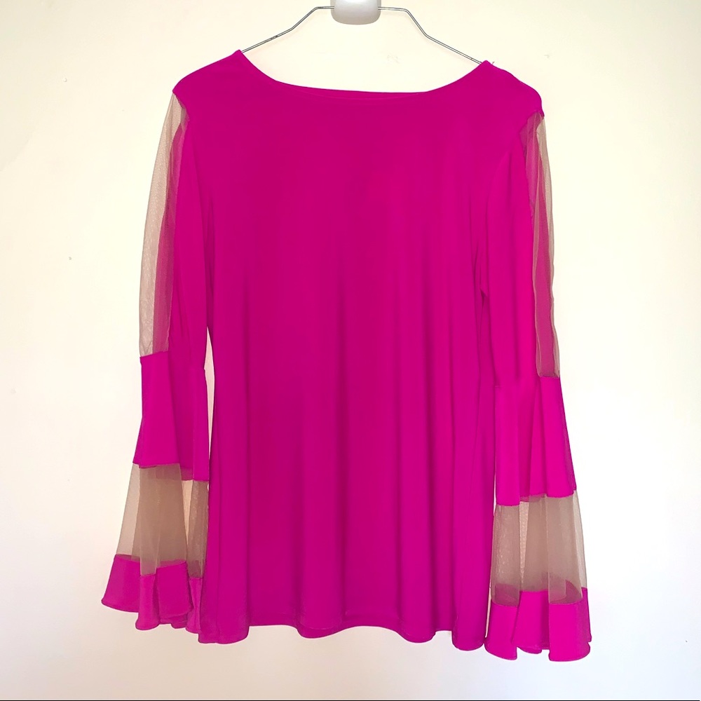 Versona Pink and Sheer Top Women’s size S